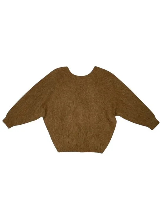 Ba&sh Pull Fill Jumper Sweater M Marron Alpaca Pullover Twist Back NEW - Picture 13 of 13